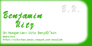 benjamin uitz business card